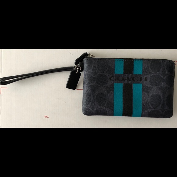Coach Colorblock Coated Canvas Signature Wristlet - Picture 3 of 7